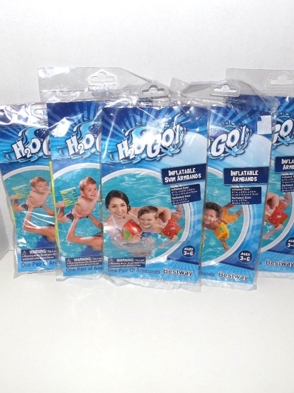 5 Pkg Bestway Swim Armbands New Sealed (Fruit & Porpoises)